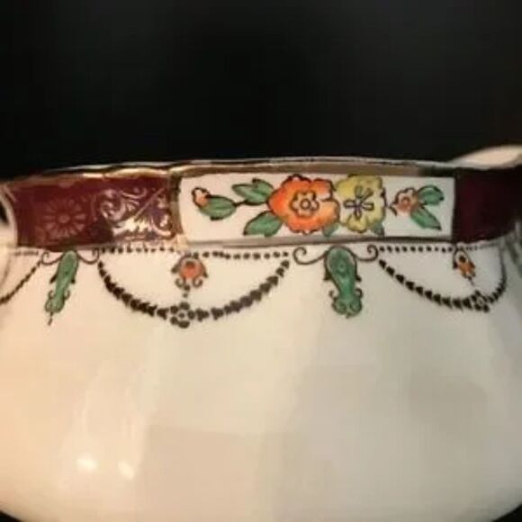 𝅺BEAUTIFUL vintage china Alfred Maekin Gravy Boat - Picture 8 of 10